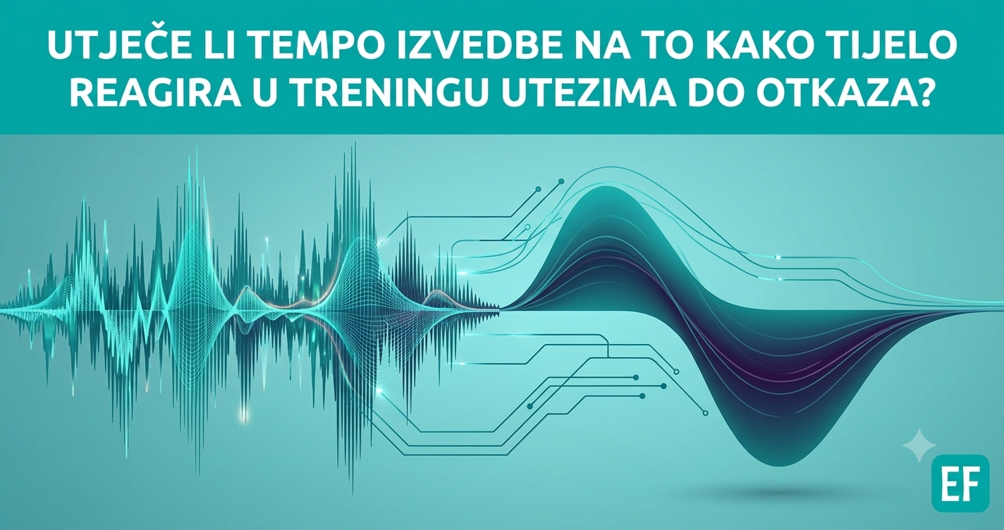 Utječe li tempo izvedbe na to kako tijelo reagira u treningu utezima do otkaza?